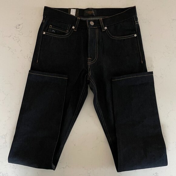 J. Lindeberg Other - J. Lindeberg Stockholm Jake Raw Reg Rise Rg Tapered Leg Dk Wash Jeans Blue 29x32